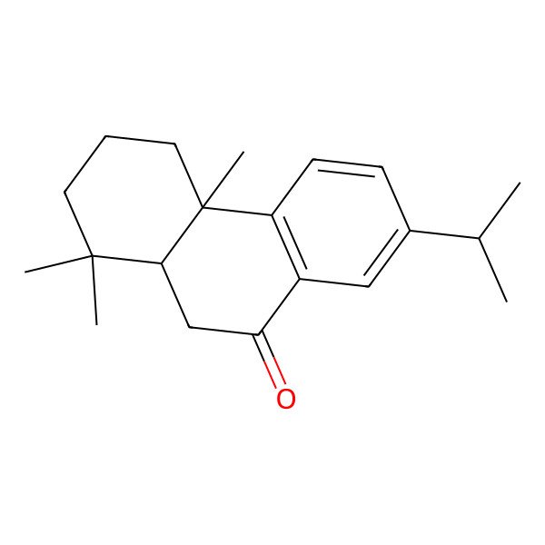 2D Structure of (4aS,10aR)-1,1,4a-trimethyl-7-propan-2-yl-3,4,10,10a-tetrahydro-2H-phenanthren-9-one