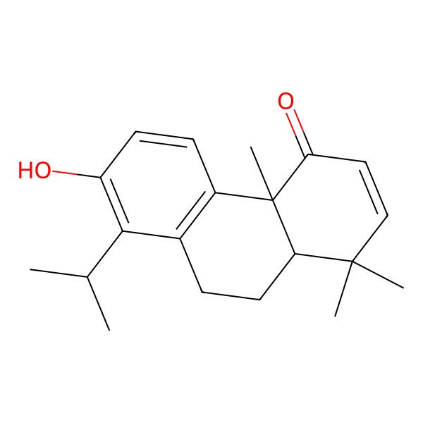 2D Structure of (4aS,10aS)-7-hydroxy-1,1,4a-trimethyl-8-propan-2-yl-10,10a-dihydro-9H-phenanthren-4-one