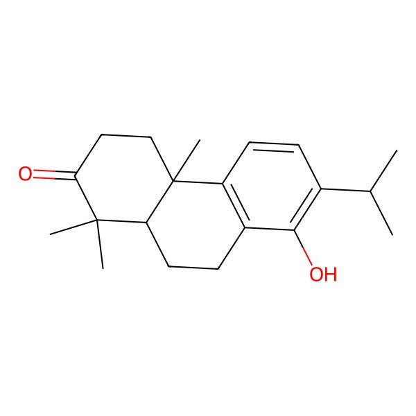 2D Structure of (4aS,10aS)-8-hydroxy-1,1,4a-trimethyl-7-propan-2-yl-4,9,10,10a-tetrahydro-3H-phenanthren-2-one