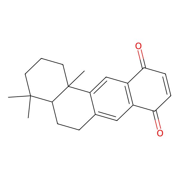 2D Structure of (4As,12bS)-4,4,12b-trimethyl-1,2,3,4a,5,6-hexahydrobenzo[a]anthracene-8,11-dione