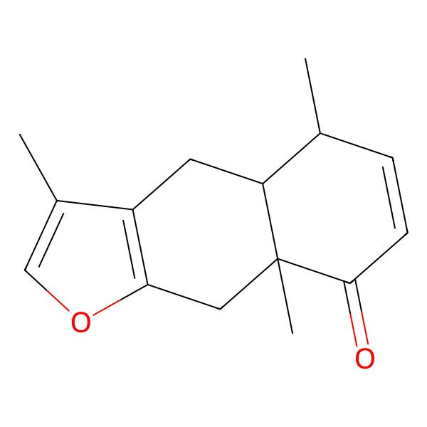 2D Structure of (4aS,5R,8aR)-3,5,8a-trimethyl-4,4a,5,9-tetrahydrobenzo[f][1]benzofuran-8-one