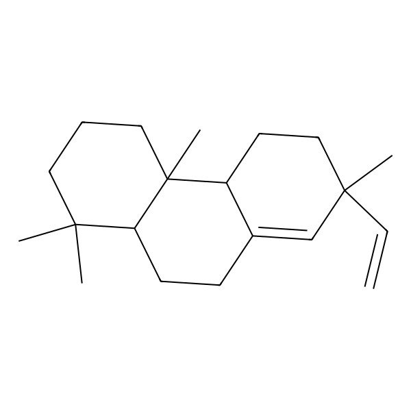 2D Structure of (4aS,7S,10aS)-7-ethenyl-1,1,4a,7-tetramethyl-3,4,4b,5,6,9,10,10a-octahydro-2H-phenanthrene