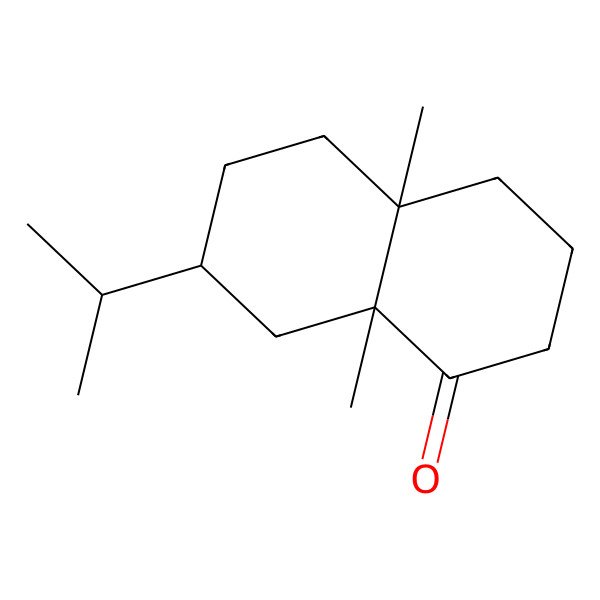 2D Structure of (4aS,7S,8aR)-4a,8a-dimethyl-7-propan-2-yl-3,4,5,6,7,8-hexahydro-2H-naphthalen-1-one