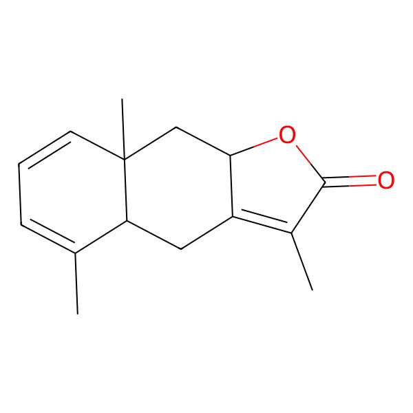 2D Structure of (4aS,8aS,9aS)-3,5,8a-trimethyl-4,4a,9,9a-tetrahydrobenzo[f][1]benzofuran-2-one
