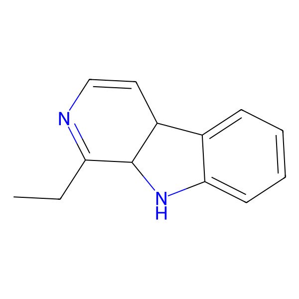 2D Structure of (4aS,9aR)-1-ethyl-9,9a-dihydro-4aH-pyrido[3,4-b]indole