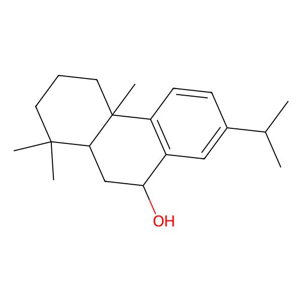 2D Structure of (4aS,9S,10aS)-1,1,4a-trimethyl-7-propan-2-yl-2,3,4,9,10,10a-hexahydrophenanthren-9-ol 2D Structure of (4aS,9S,10aS)-1,1,4a-trimethyl-7-propan-2-yl-2,3,4,9,10,10a-hexahydrophenanthren-9-ol
