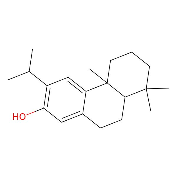 2D Structure of 4b,8,8-Trimethyl-3-propan-2-yl-5,6,7,8a,9,10-hexahydrophenanthren-2-ol