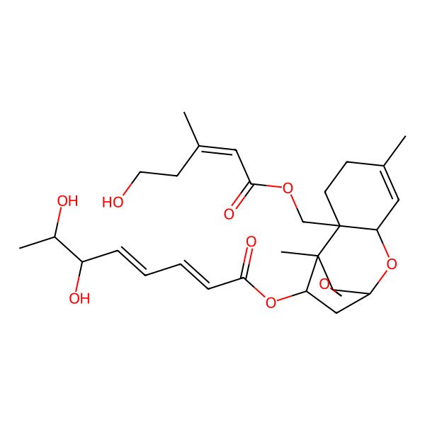 2D Structure of Trichoverrin B