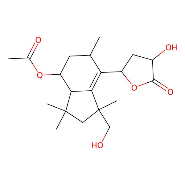 2D Structure of 4beta-Acetoxytetrahydrobotryslactone