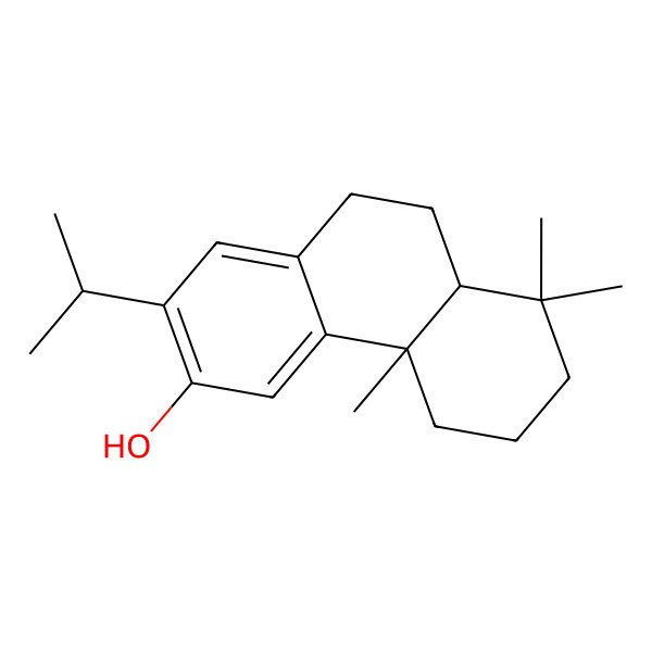 2D Structure of (4bR,8aS)-4b,8,8-trimethyl-2-propan-2-yl-5,6,7,8a,9,10-hexahydrophenanthren-3-ol