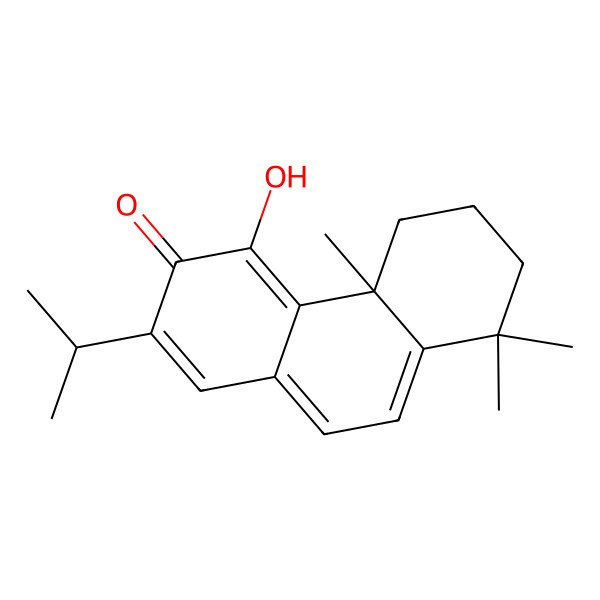 2D Structure of (4bS)-4-hydroxy-4b,8,8-trimethyl-2-propan-2-yl-6,7-dihydro-5H-phenanthren-3-one