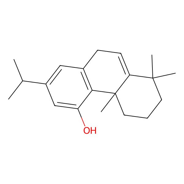 2D Structure of (4bS)-4b,8,8-trimethyl-2-propan-2-yl-5,6,7,10-tetrahydrophenanthren-4-ol