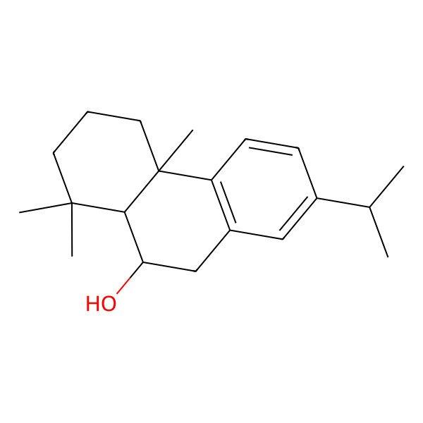 2D Structure of (4bS,8aR,9S)-4b,8,8-trimethyl-2-propan-2-yl-5,6,7,8a,9,10-hexahydrophenanthren-9-ol 2D Structure of (4bS,8aR,9S)-4b,8,8-trimethyl-2-propan-2-yl-5,6,7,8a,9,10-hexahydrophenanthren-9-ol