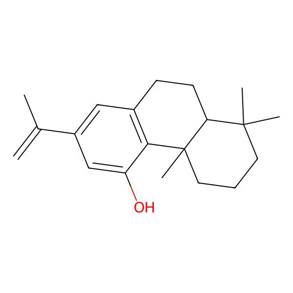 2D Structure of (4bS,8aS)-4b,8,8-trimethyl-2-prop-1-en-2-yl-5,6,7,8a,9,10-hexahydrophenanthren-4-ol