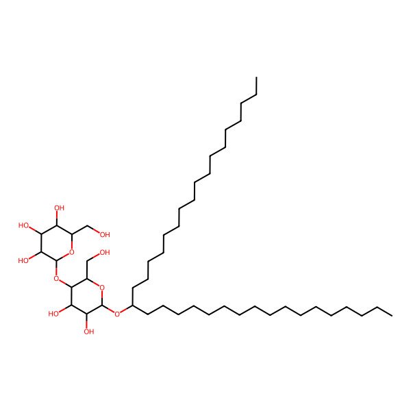 2D Structure of (2R,3S,4S,5S,6S)-2-[(2S,3R,4R,5S,6R)-4,5-dihydroxy-2-(hydroxymethyl)-6-pentatriacontan-18-yloxyoxan-3-yl]oxy-6-(hydroxymethyl)oxane-3,4,5-triol