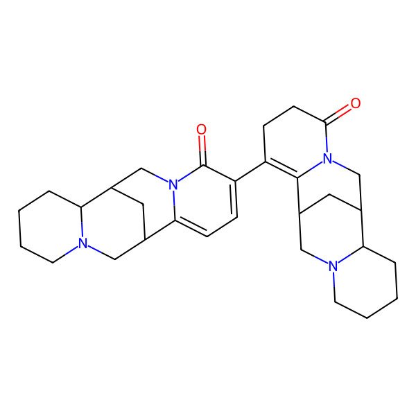 2D Structure of 5-(6-Oxo-7,15-diazatetracyclo[7.7.1.02,7.010,15]heptadec-2-en-3-yl)-7,15-diazatetracyclo[7.7.1.02,7.010,15]heptadeca-2,4-dien-6-one
