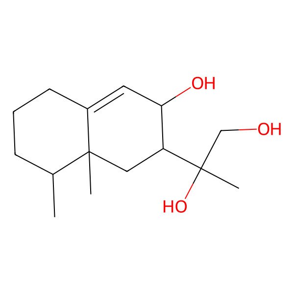 2D Structure of (2R)-2-[(2S,3R,8R,8aR)-3-hydroxy-8,8a-dimethyl-2,3,5,6,7,8-hexahydro-1H-naphthalen-2-yl]propane-1,2-diol
