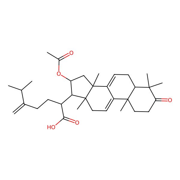 2D Structure of 16alpha-acetoxypolyporenic acid C