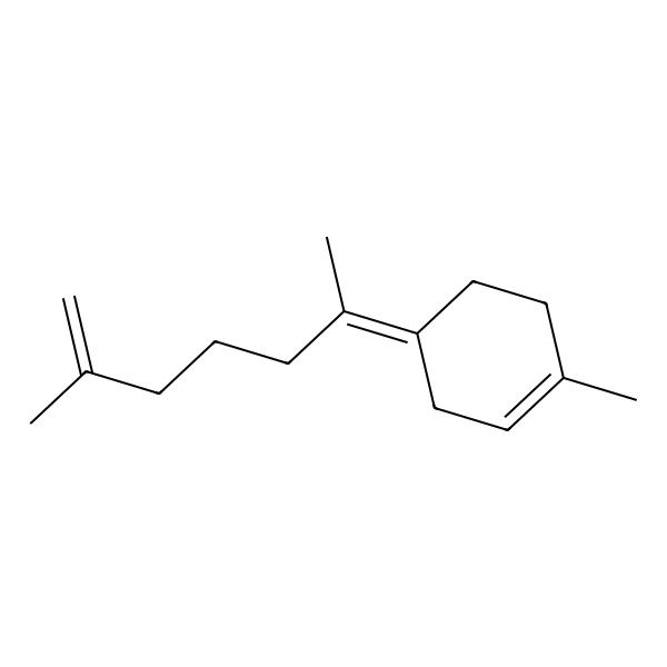 2D Structure of (4E)-1-methyl-4-(6-methylhept-6-en-2-ylidene)cyclohexene