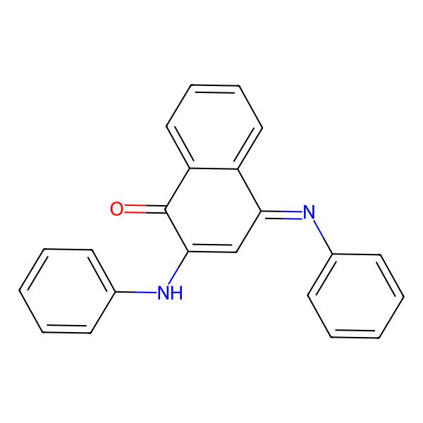 2D Structure of 2-Anilino-4-phenylimino-naphthalen-1-one 2D Structure of 2-Anilino-4-phenylimino-naphthalen-1-one