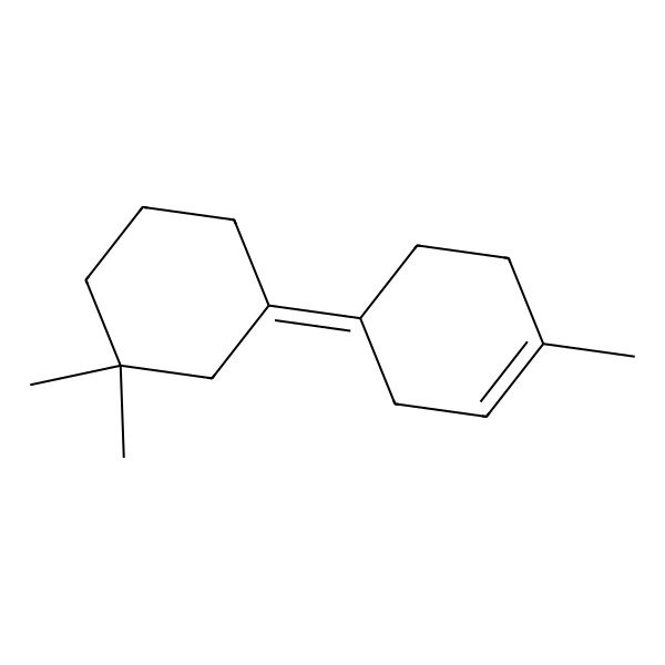2D Structure of (4E)-4-(3,3-dimethylcyclohexylidene)-1-methylcyclohexene 2D Structure of (4E)-4-(3,3-dimethylcyclohexylidene)-1-methylcyclohexene