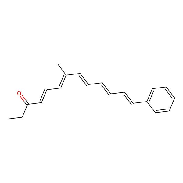 2D Structure of (4E,6E,8E,10E,12E)-7-methyl-13-phenyltrideca-4,6,8,10,12-pentaen-3-one