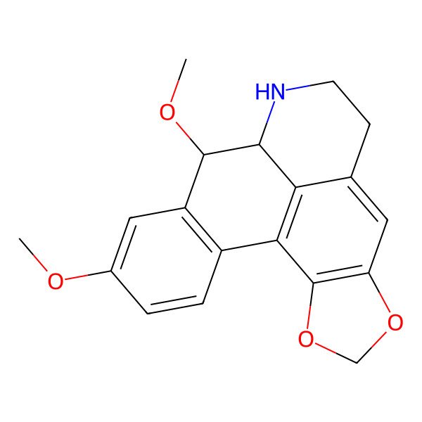 2D Structure of 13,16-Dimethoxy-3,5-dioxa-11-azapentacyclo[10.7.1.02,6.08,20.014,19]icosa-1(20),2(6),7,14(19),15,17-hexaene