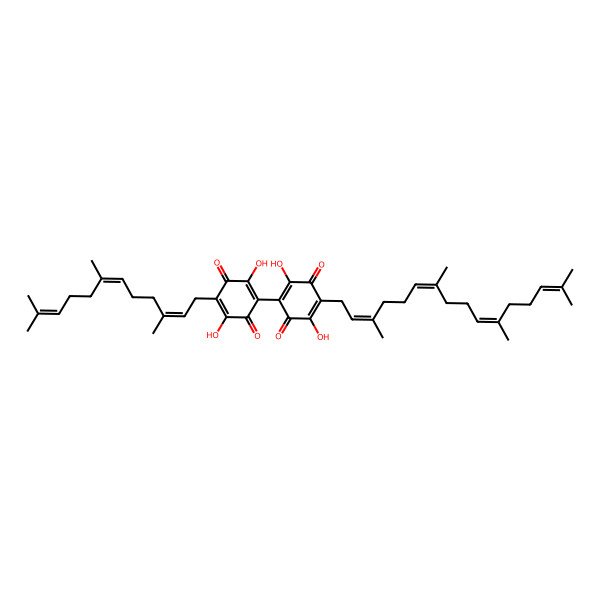 2D Structure of 2-[2,5-Dihydroxy-3,6-dioxo-4-(3,7,11,15-tetramethylhexadeca-2,6,10,14-tetraenyl)cyclohexa-1,4-dien-1-yl]-3,6-dihydroxy-5-(3,7,11-trimethyldodeca-2,6,10-trienyl)cyclohexa-2,5-diene-1,4-dione