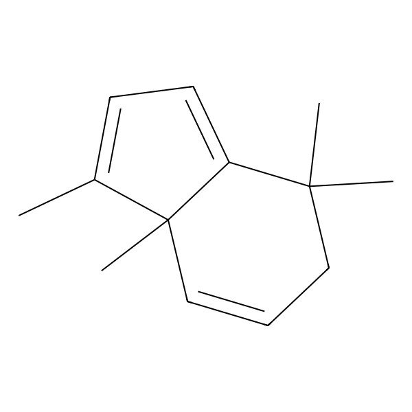 2D Structure of 4H-Indene, 5,7a-dihydro-1,4,4,7a-tetramethyl-