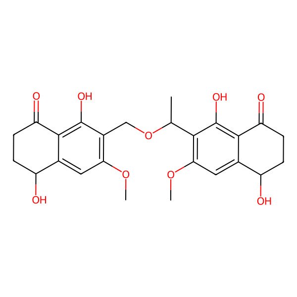 2D Structure of (4R, 10S, 4'S)-leptothalenone B