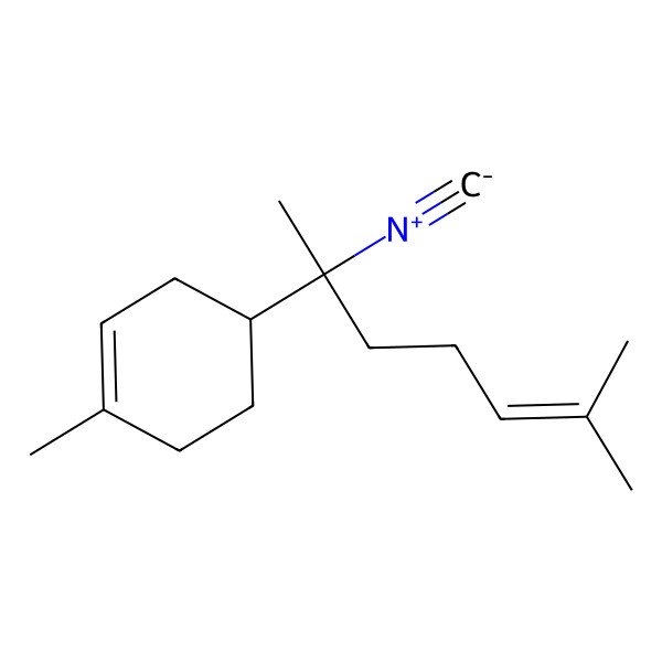 2D Structure of (4R)-4-[(2S)-2-isocyano-6-methylhept-5-en-2-yl]-1-methylcyclohexene