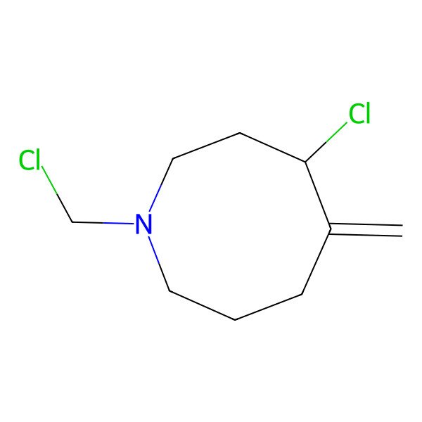2D Structure of (4R)-4-chloro-1-(chloromethyl)-5-methylideneazocane 2D Structure of (4R)-4-chloro-1-(chloromethyl)-5-methylideneazocane