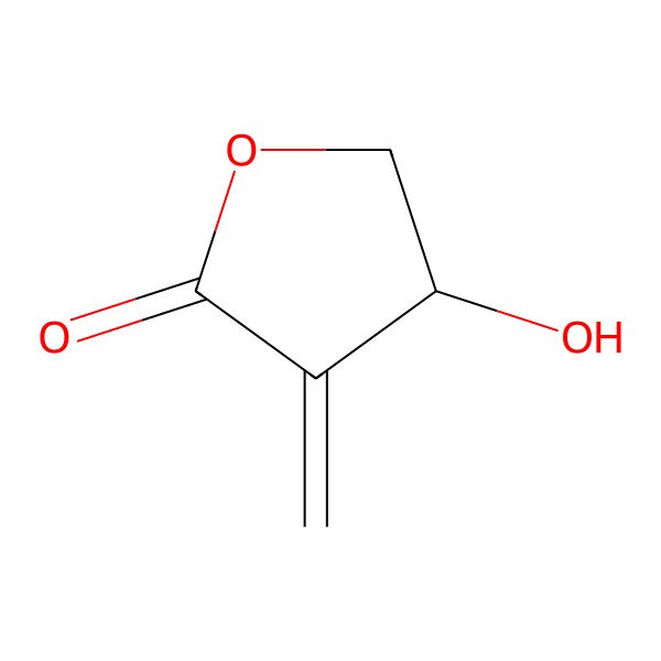 2D Structure of (4R)-Dihydro-4-hydroxy-3-methylene-2(3H)-furanone