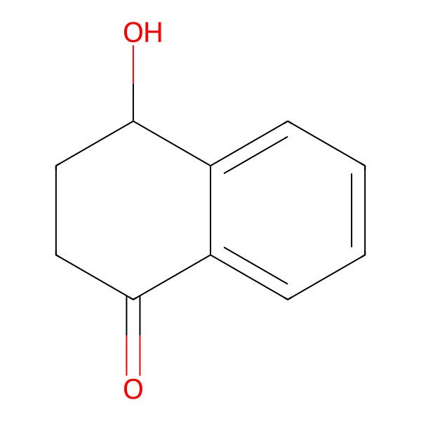 2D Structure of (4R)-4-hydroxy-3,4-dihydro-2H-naphthalen-1-one