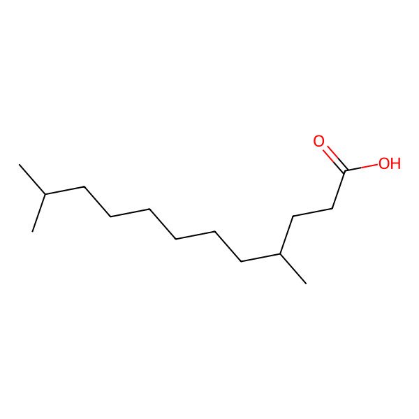 2D Structure of (4R)-4,11-dimethyldodecanoic acid