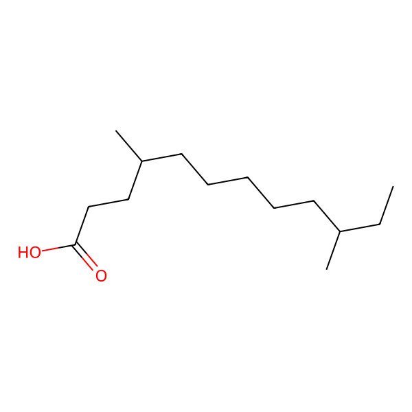 2D Structure of (4R,10R)-4,10-dimethyldodecanoic acid