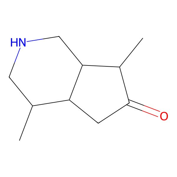 2D Structure of (4R,4aS,7R,7aS)-4,7-dimethyl-1,2,3,4,4a,5,7,7a-octahydrocyclopenta[c]pyridin-6-one