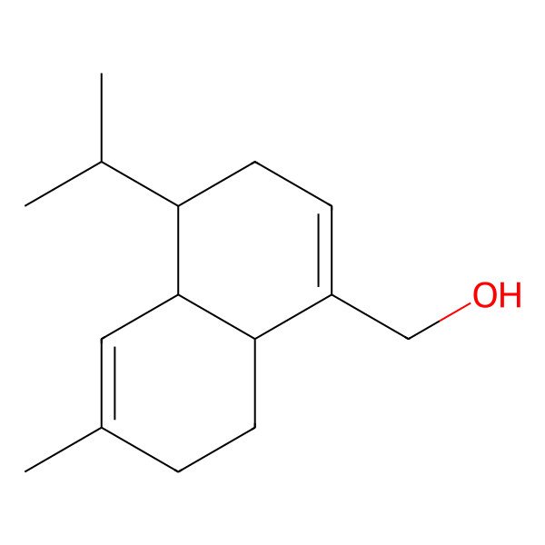 2D Structure of [(4R,4aS,8aR)-6-methyl-4-propan-2-yl-3,4,4a,7,8,8a-hexahydronaphthalen-1-yl]methanol