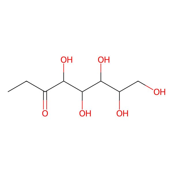 2D Structure of (4R,5S,6R,7R)-1-deuterio-4,5,6,7,8-pentahydroxyoctan-3-one