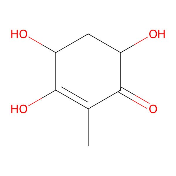 2D Structure of (4R,6R)-3,4,6-trihydroxy-2-methylcyclohex-2-en-1-one