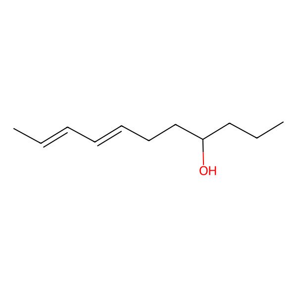 2D Structure of (4R,7E,9E)-undeca-7,9-dien-4-ol 2D Structure of (4R,7E,9E)-undeca-7,9-dien-4-ol