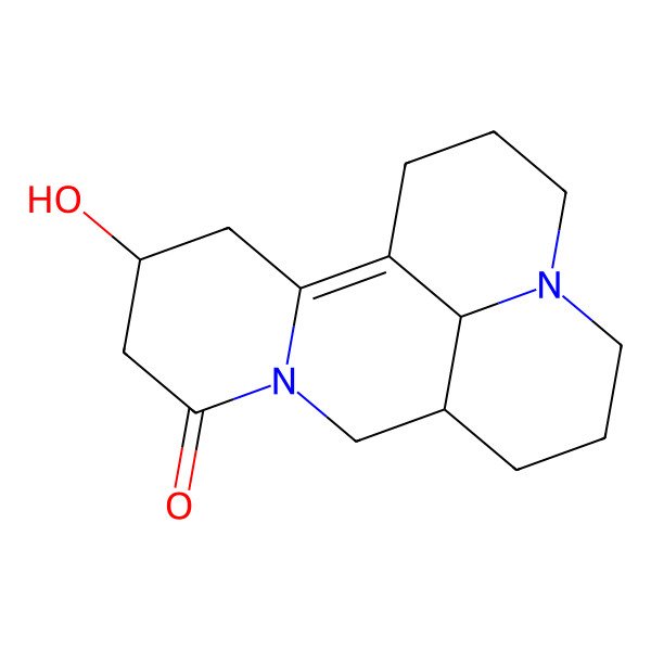 2D Structure of (4R,9R,17R)-4-hydroxy-7,13-diazatetracyclo[7.7.1.02,7.013,17]heptadec-1-en-6-one