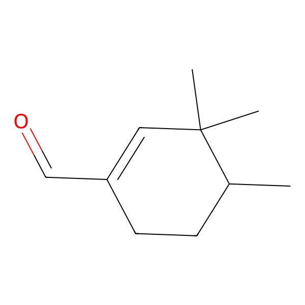2D Structure of (4S)-3,3,4-trimethylcyclohexene-1-carbaldehyde