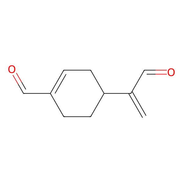 2D Structure of (4S)-4-(3-oxoprop-1-en-2-yl)cyclohexene-1-carbaldehyde