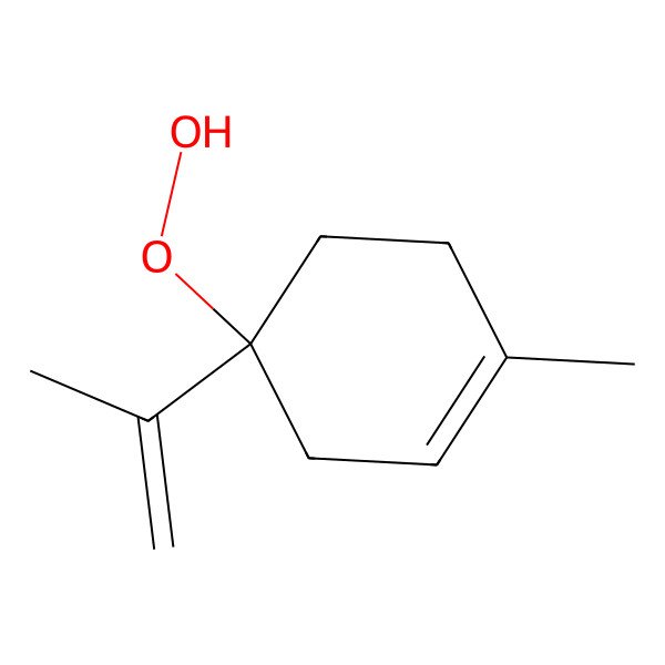2D Structure of (4S)-4-hydroperoxy-1-methyl-4-prop-1-en-2-ylcyclohexene 2D Structure of (4S)-4-hydroperoxy-1-methyl-4-prop-1-en-2-ylcyclohexene
