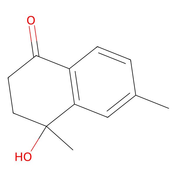 2D Structure of (4S)-4-hydroxy-4,6-dimethyl-2,3-dihydronaphthalen-1-one