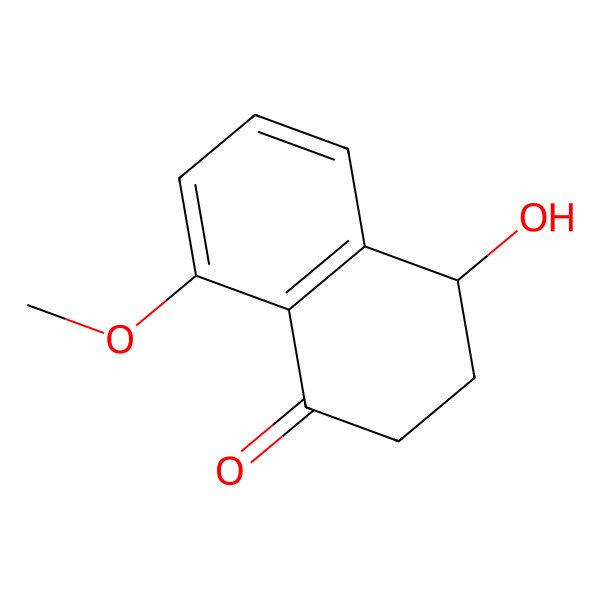 2D Structure of (4S)-4-hydroxy-8-methoxy-3,4-dihydro-2H-naphthalen-1-one