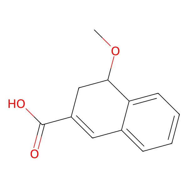 2D Structure of (4S)-4-methoxy-3,4-dihydronaphthalene-2-carboxylic acid