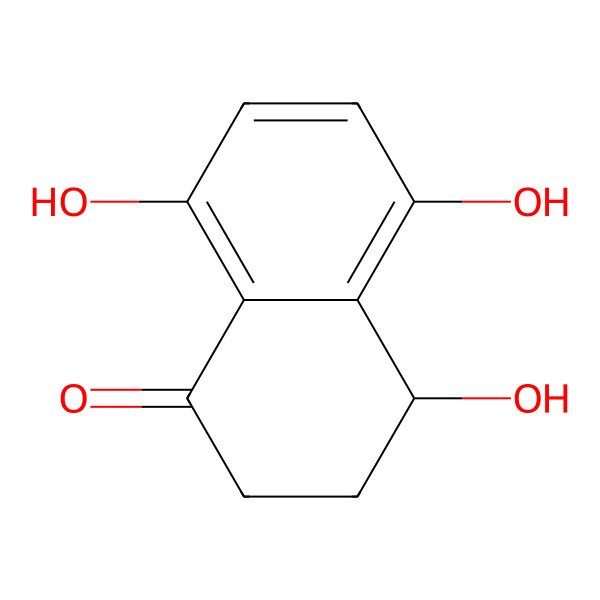 2D Structure of (4S)-4,5,8-trihydroxytetralone