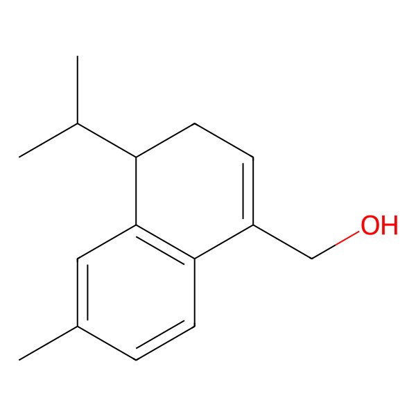 2D Structure of [(4S)-6-methyl-4-propan-2-yl-3,4-dihydronaphthalen-1-yl]methanol